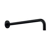 Braccio Doccia Tondo Curvo in Acciaio Nero Opaco Swift Lunghezza 40 cm AER