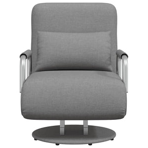Sedia Girevole e Divano Letto Grigio Chiaro in Tessuto cod mxl 9887