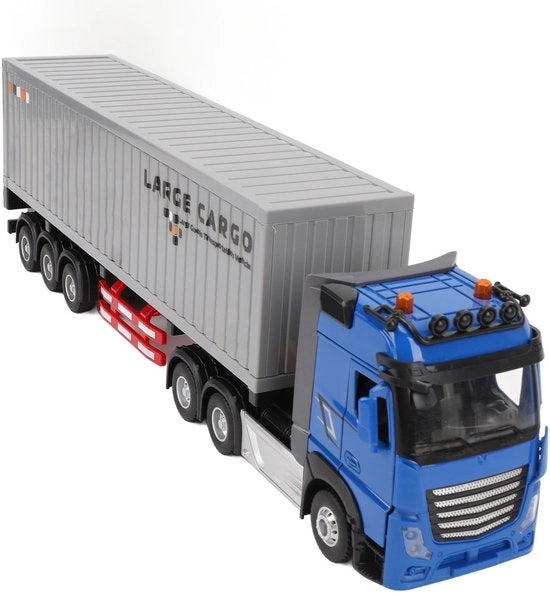 Truck Semirimorchi a Radiocontrollo - Contenitore di Giocattoli - Funzione Musicale - Coordinamento Promotore - Progetto Realistico - Adatto per Bambini a Partire da 3 Anni - Camioncino di Giocattoli