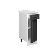 Vicco Mobiletto base per cucina Antracite casa di campagna 30 cm PL Marmo
