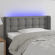 Testiera a LED Grigio Scuro 93x16x78/88 cm in Tessuto 3123653
