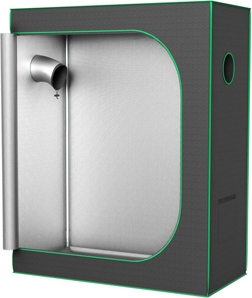 Tenda per coltivazione, 120 x 60 x 150 cm, con Mylar riflettente, impermeabile, per piante domestiche, crescere, spazio