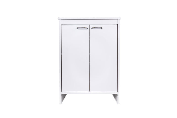 Mobile Lavanderia da Esterno 60x49x84 cm in PVC Bianco