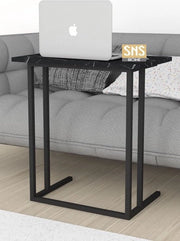 Piede metallico per laptop - Tavolo da colazione - Scrivania - 60 cm di larghezza - Pieghevole/Nero