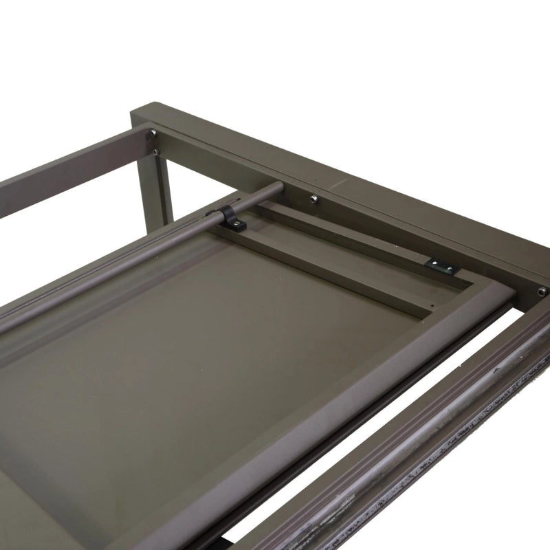 Tavolo alluminio El Paso allungabile marrone rettangolare cm 220/330x110h76