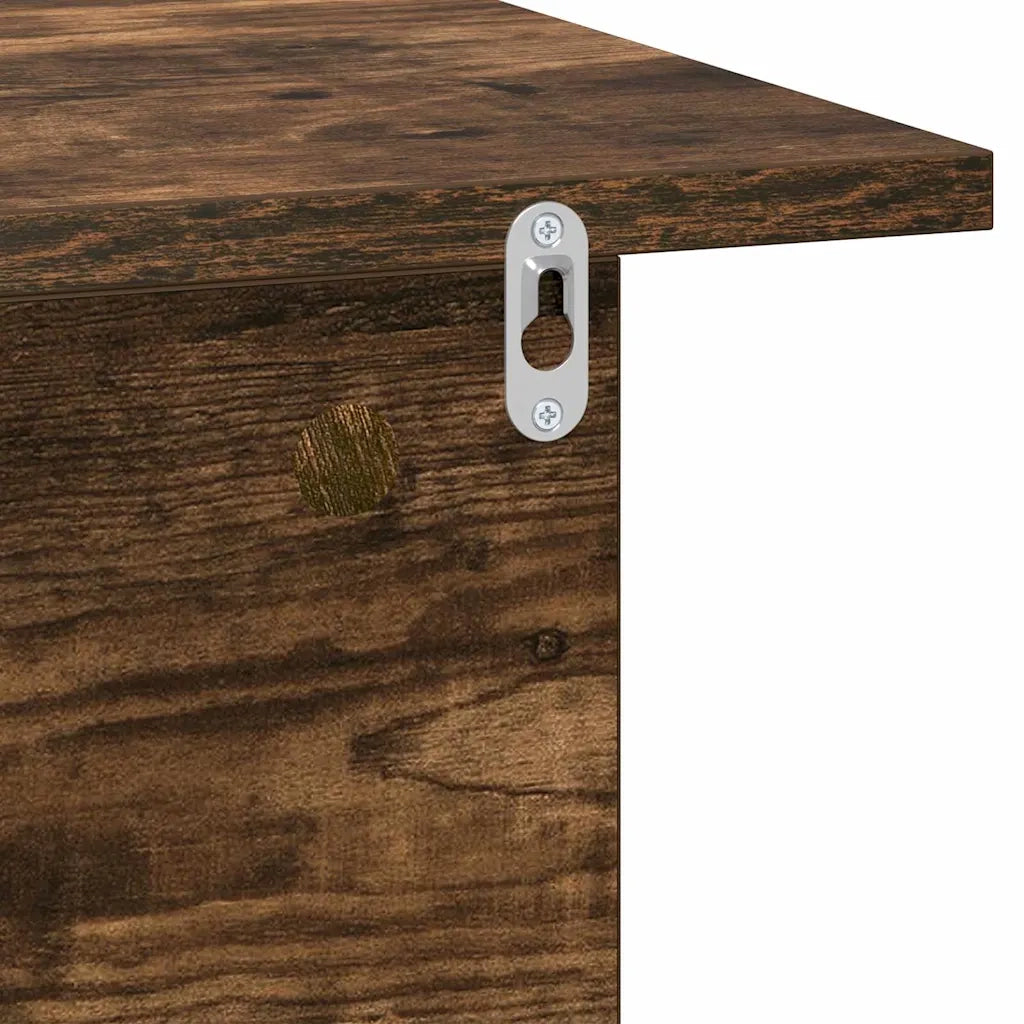 Comodino Rovere fumé 40 x 30 x 25 cm Legno multistrato 891176