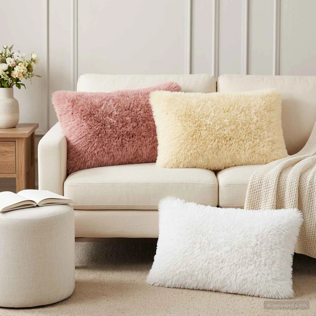 Federa 2 pcs HEERLEN Crema 50 x 70 cm Fleece PV 911455