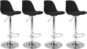 Set di 4 sgabelli da bar KARL design nero