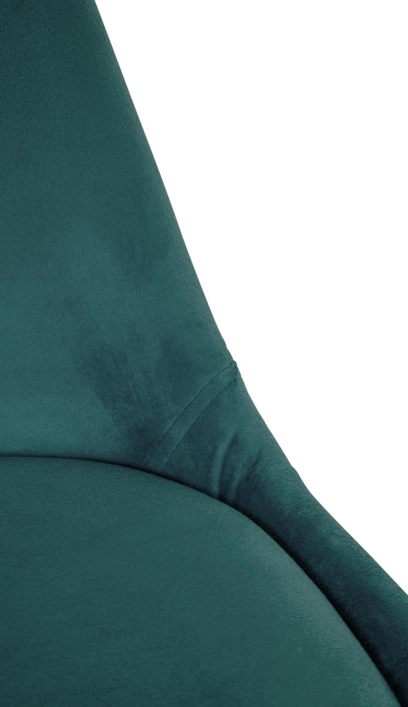 Sedia Sofia Velvet verde,natura (rotondo)
