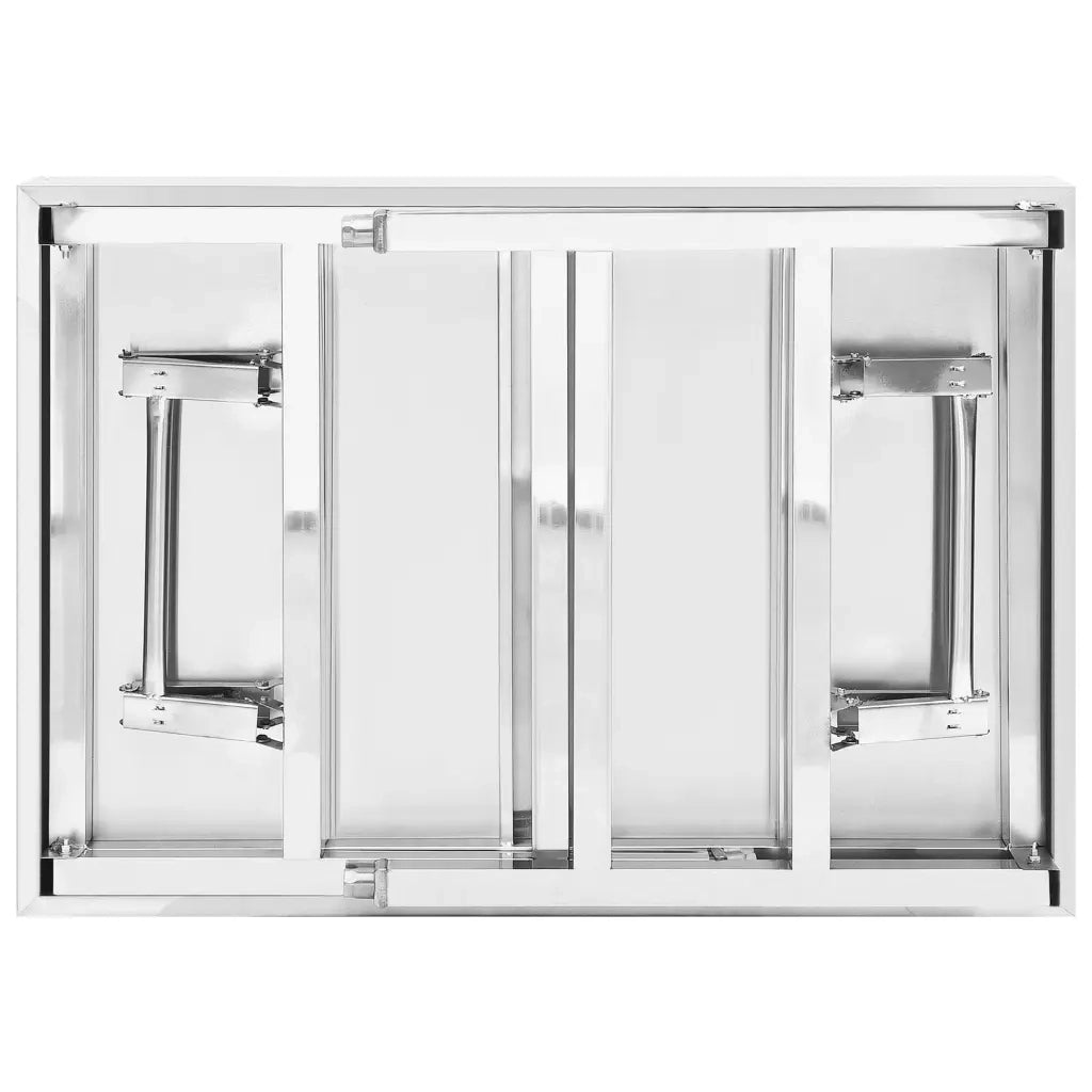 Tavolo da Lavoro Cucina Pieghevole 85x60x80 cm in Acciaio Inox 326156