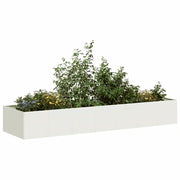Fioriera Bianca 280x80x40 cm in Acciaio 860760