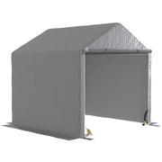 Capanno Giardino Biciclette ¨C Zephmum ¨C Grigio Acciaio Galvanizzato 200x200x200 cm