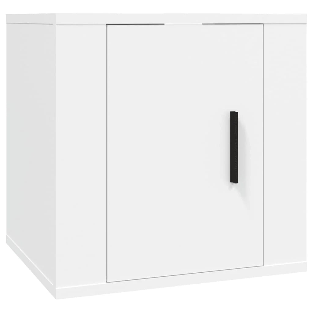 Mobile TV multimediale da parete mensola TV credenza mobile TV sala da pranzo soggiorno camera da letto 2 pezzi 40 x 34,5 x 40 cm bianco 02_0028909