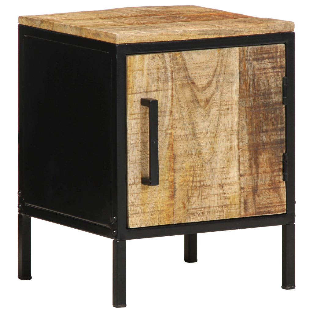 Comodino 30x30x40 cm Legno massello di mango grezzo