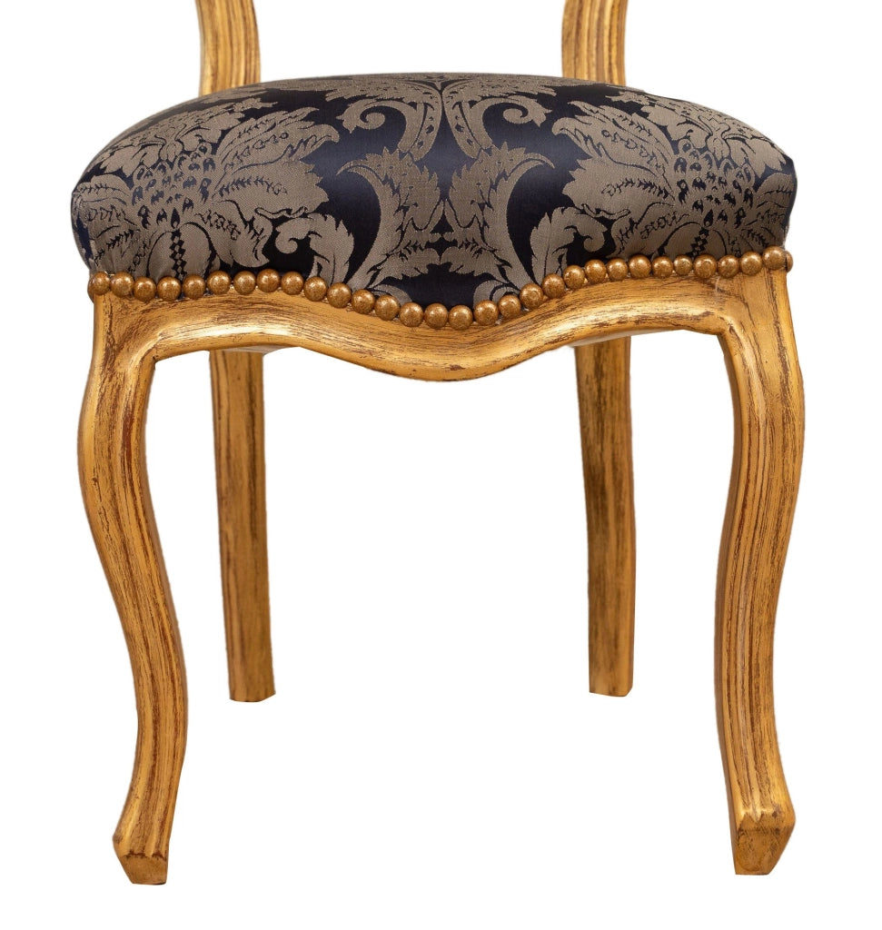 Biscottini Sedia poltroncina stile francese Luigi XVI in legno massello di faggio Offerta