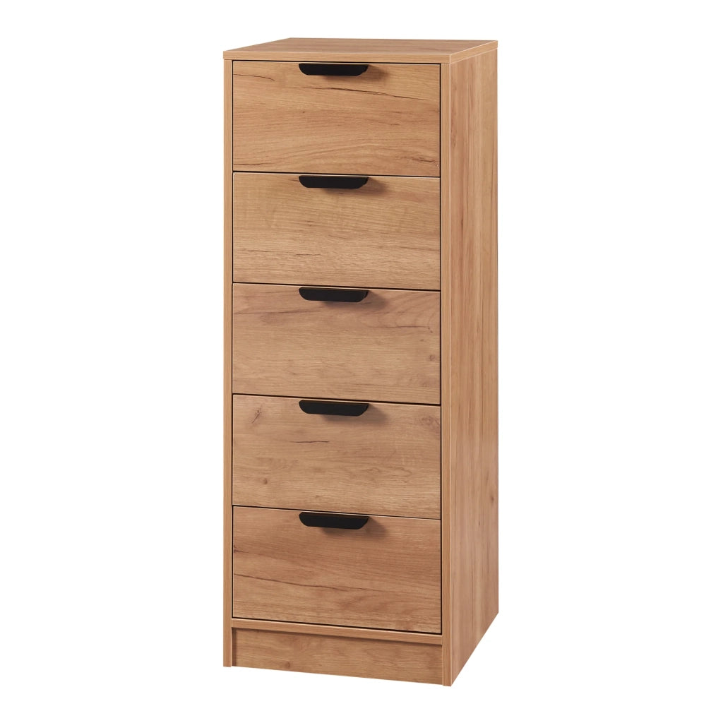 Cassettiera pratico mobile contenitore per ingresso soggiorno camera da letto MDF 108 x 40 x 40 cm effetto rovere 03_0009315