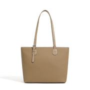 Borsa a tracolla da donna in vera pelle, grigia