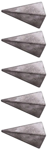 Pesi Piramidali 5 Pezzi - Design Unico - Accessori da Pesca - Macchina a Stampa - Stabilità - Facili da Utilizzare - Pesi da Pesca