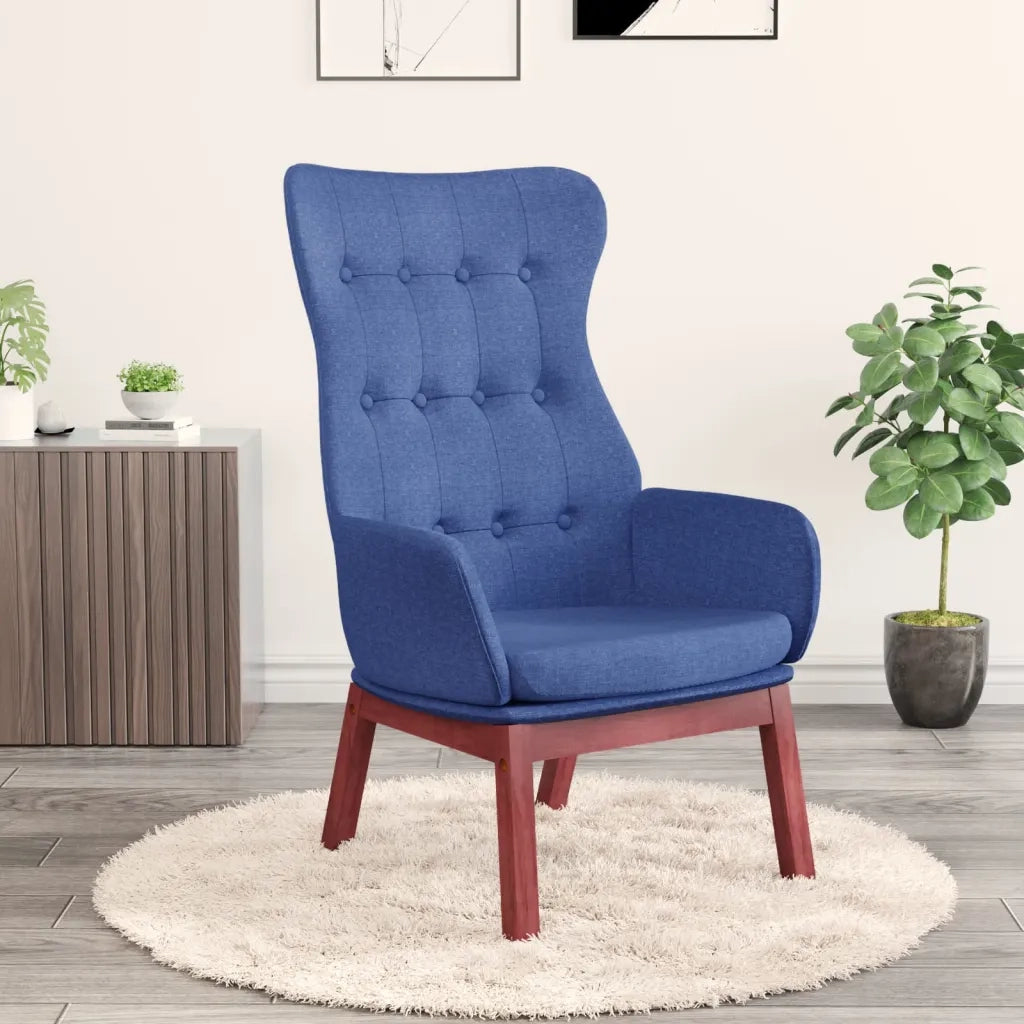 Poltrona Rilassante Blu in Tessuto cod mxl 14327