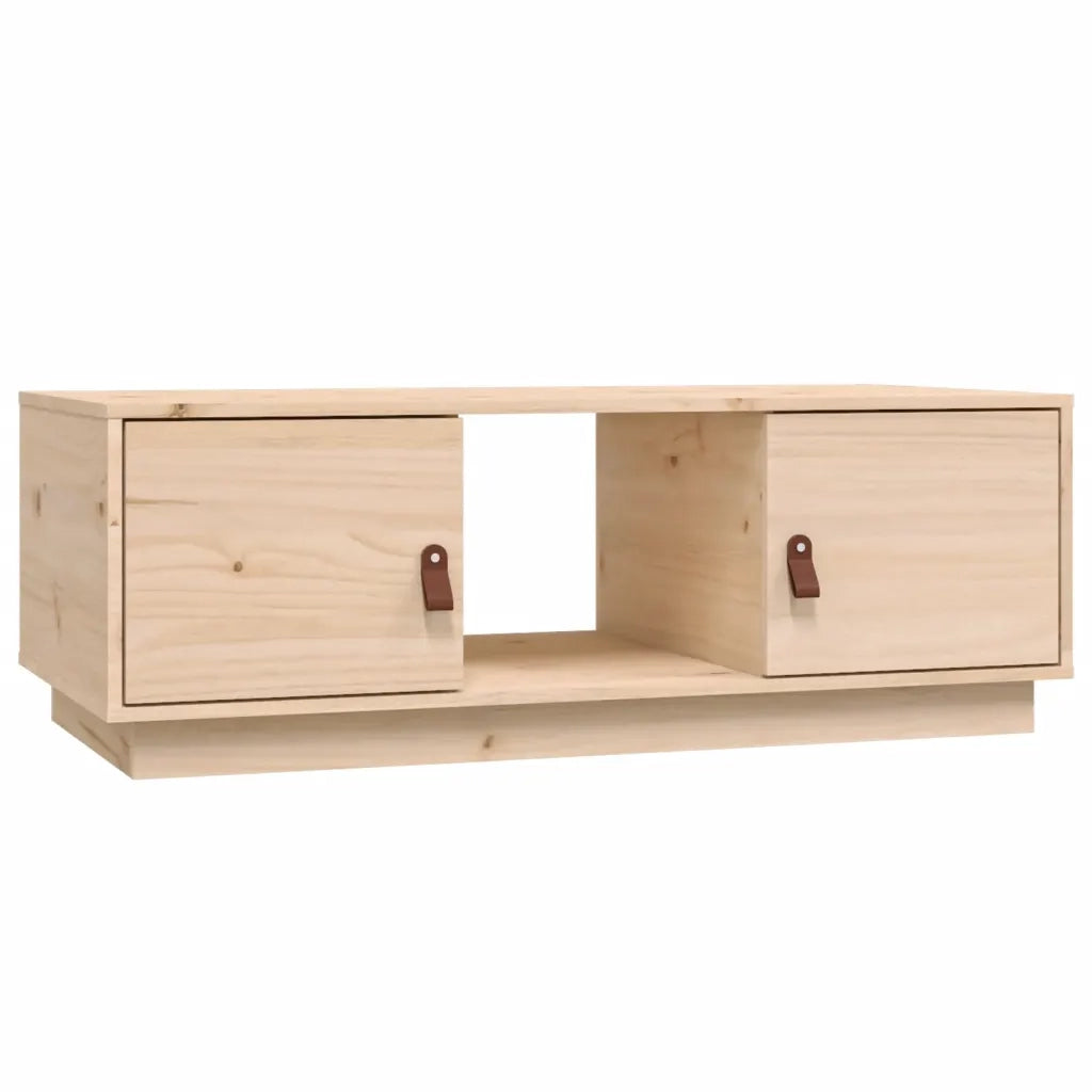 Tavolino da Salotto-Tavolino da soggiorno-Tavolo 100x50x35 cm in Legno Massello di Pino 379277
