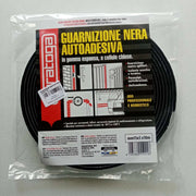Guarnizione da 5 x 15mm lunghezza 10mt in gomma nera espansa autoadesiva
