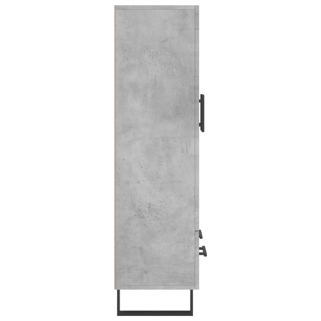 Credenza-Buffet-Armadio da cucina Grigio Cemento 69,5x31x115 cm in Legno Multistrato 833069
