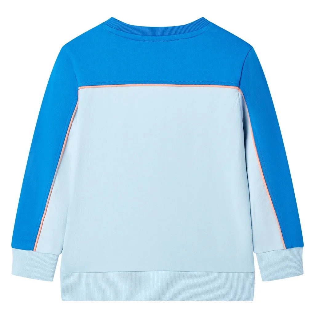 Felpa da Bambino Blu Brillante e Azzurro 104 11825
