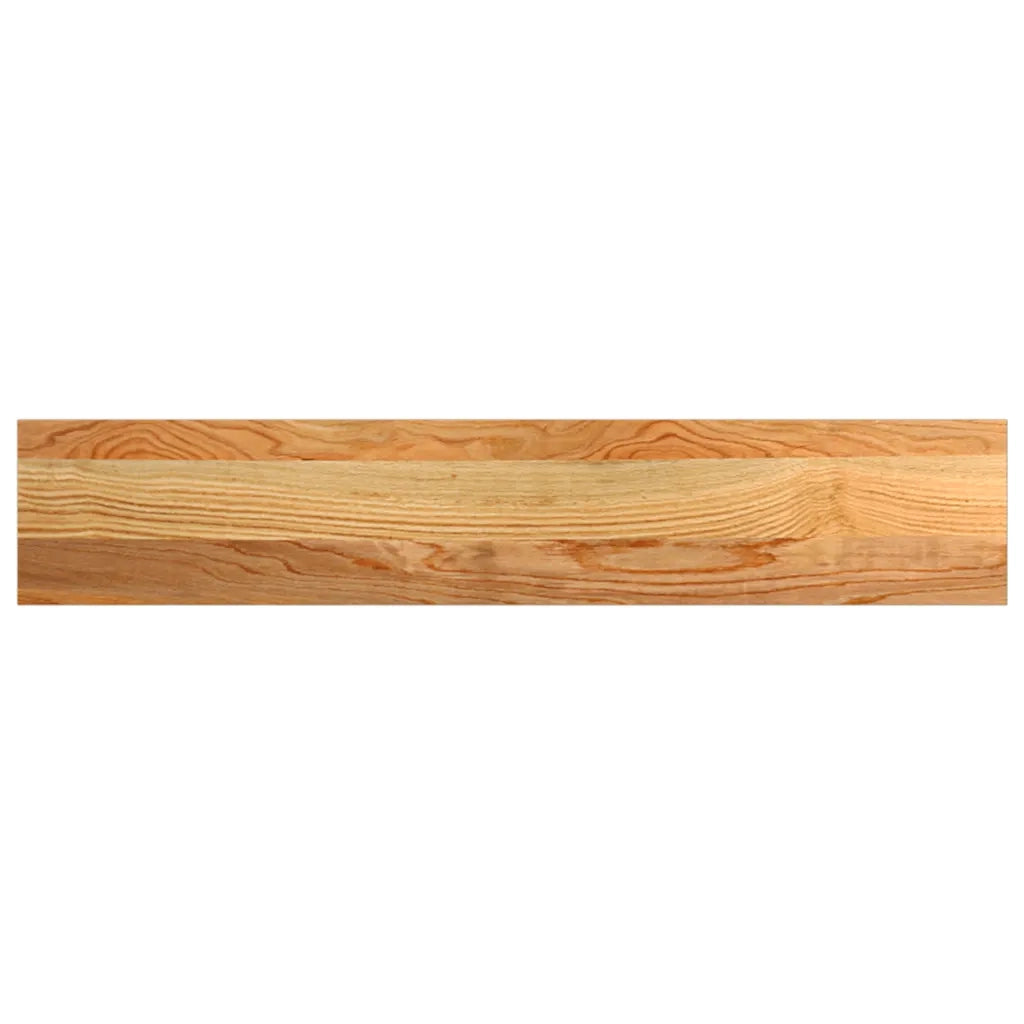 Davanzali 2 pz Marrone Chiaro 80x15x2 cm Legno Massello Rovere 4009126