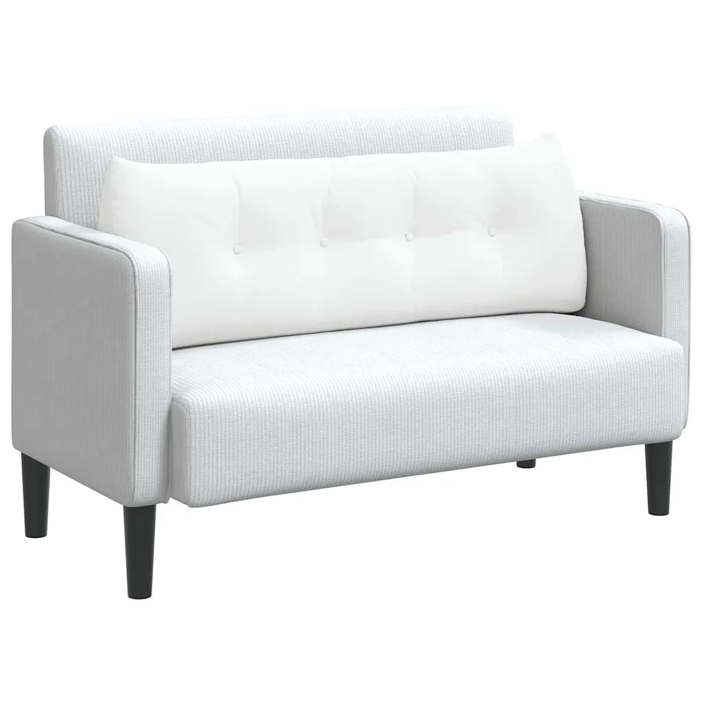 Cuscino per Schiena Bianco 140 x 24 x 50 cm Tessuto