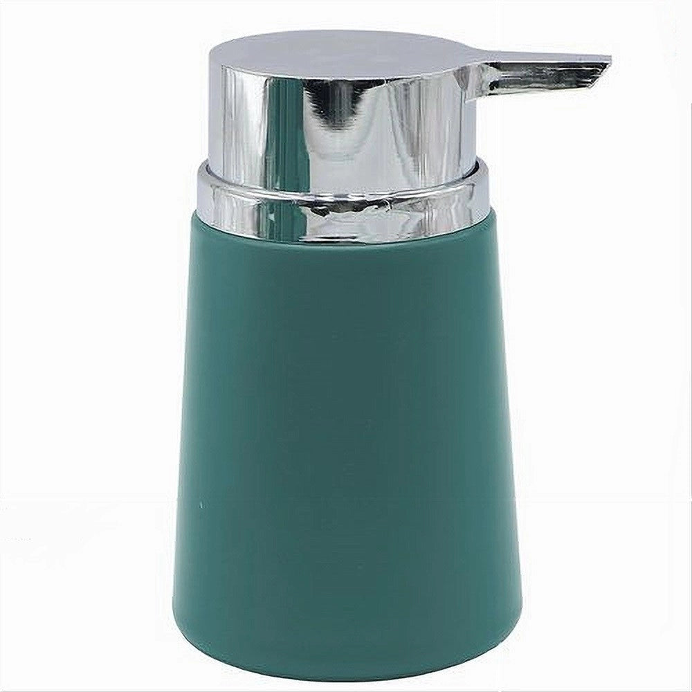 Trade Shop - Dispenser Porta Sapone Liquido Accessori Arredo Da Bagno Verde In Plastica 69982 -