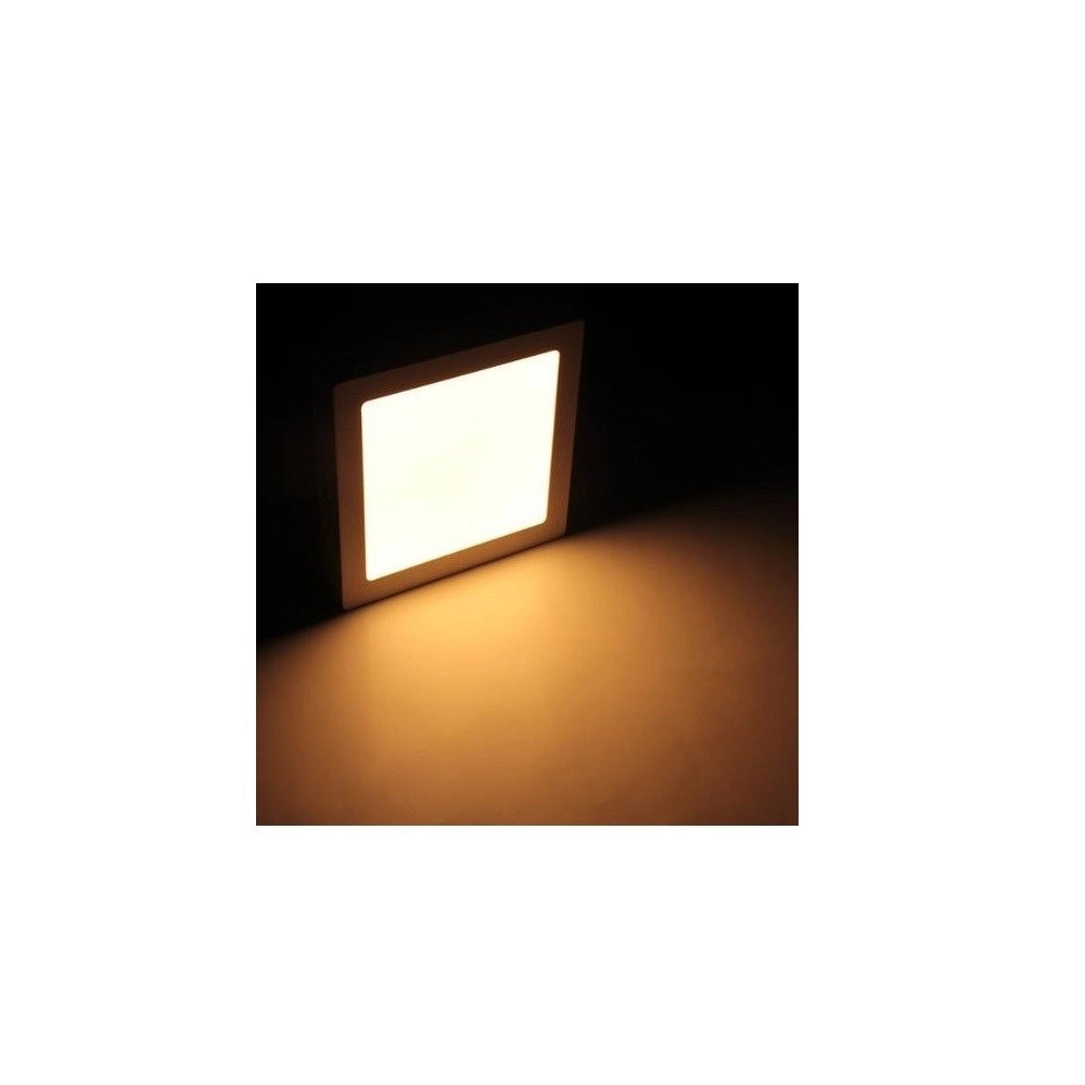 Trade Shop - 18w Pannello Luce Plafoniera Quadrato 90 Led 2835 Smd Bianco Caldo Ac90-240v -