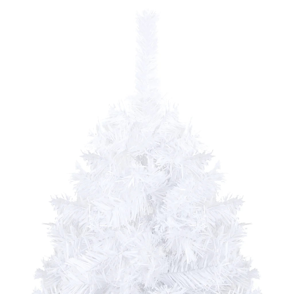Set Albero Natale Artificiale LED e Palline Bianco 210 cm PVC  cod mxl 22665