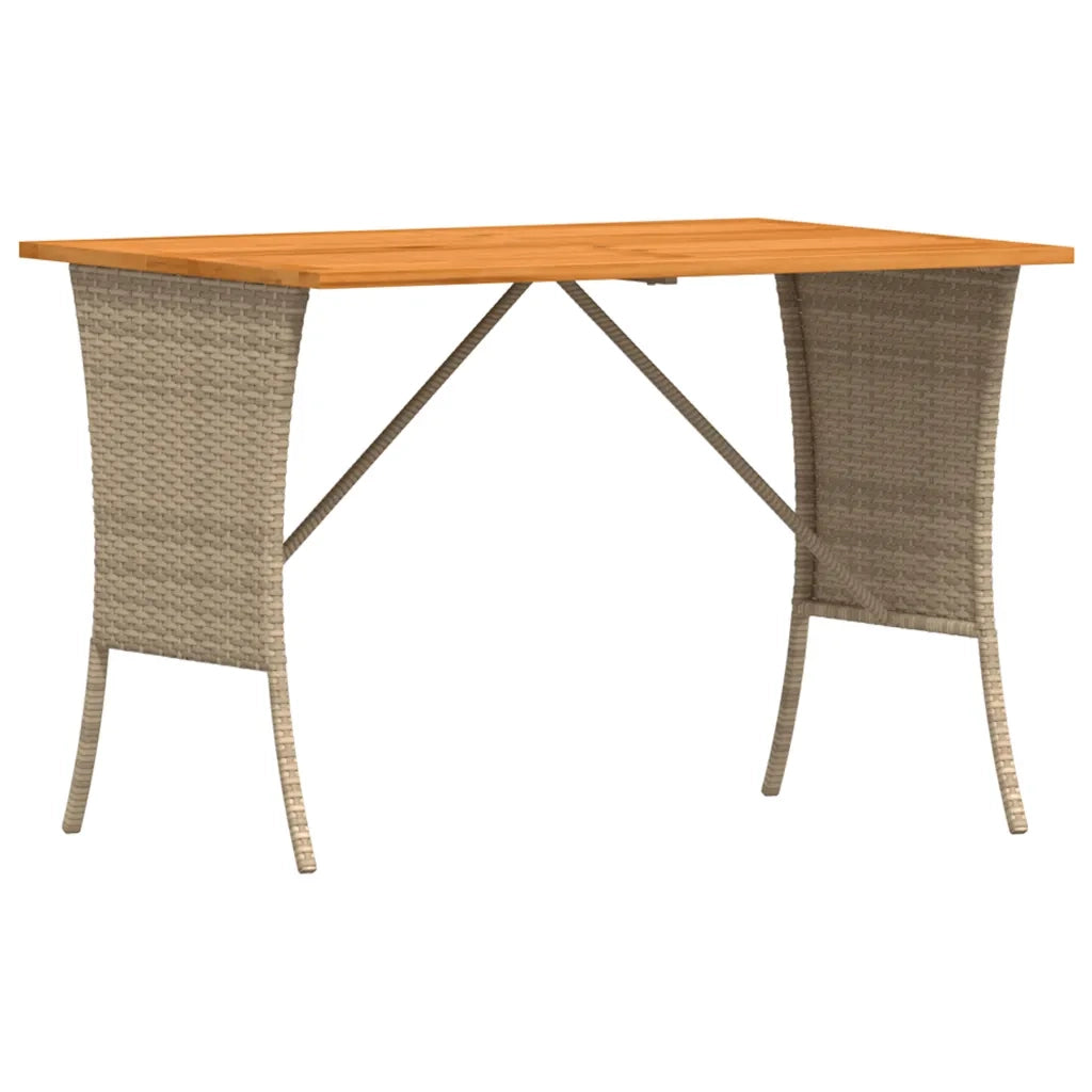 Set Divano da Giardino 4 pz con Cuscini a L Beige in Polyrattan 3365327