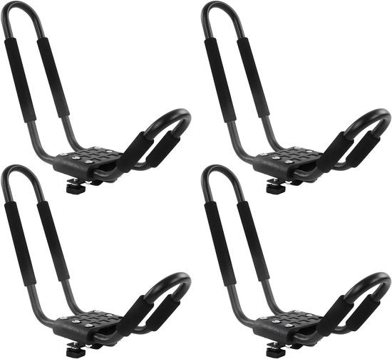 Dakdragger per Auto, J-Barhouder per Kajak, 68 kg di Capacità di Carico, Adatto per Paddleboard e Skiboard