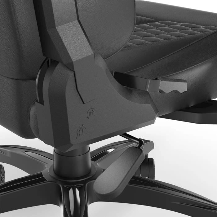 Corsair - sedia da ufficio - poltrona da gioco - TC100 rilassato - simile - ergonomico - braccioli regolabili - nero - (CF -9010050 -ww)