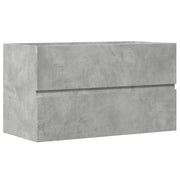 Mobile Pensile da Bagno | Armadio da bagno Grigio Cemento 80x38,5x45 cm Truciolato