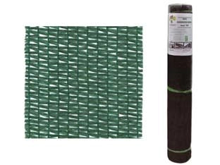 RETE OMBREGGIANTE NORMALE 90% VERDE IN MINIROLL- - mt.1h. rot. mt.3 - 1 rotolo T-REX