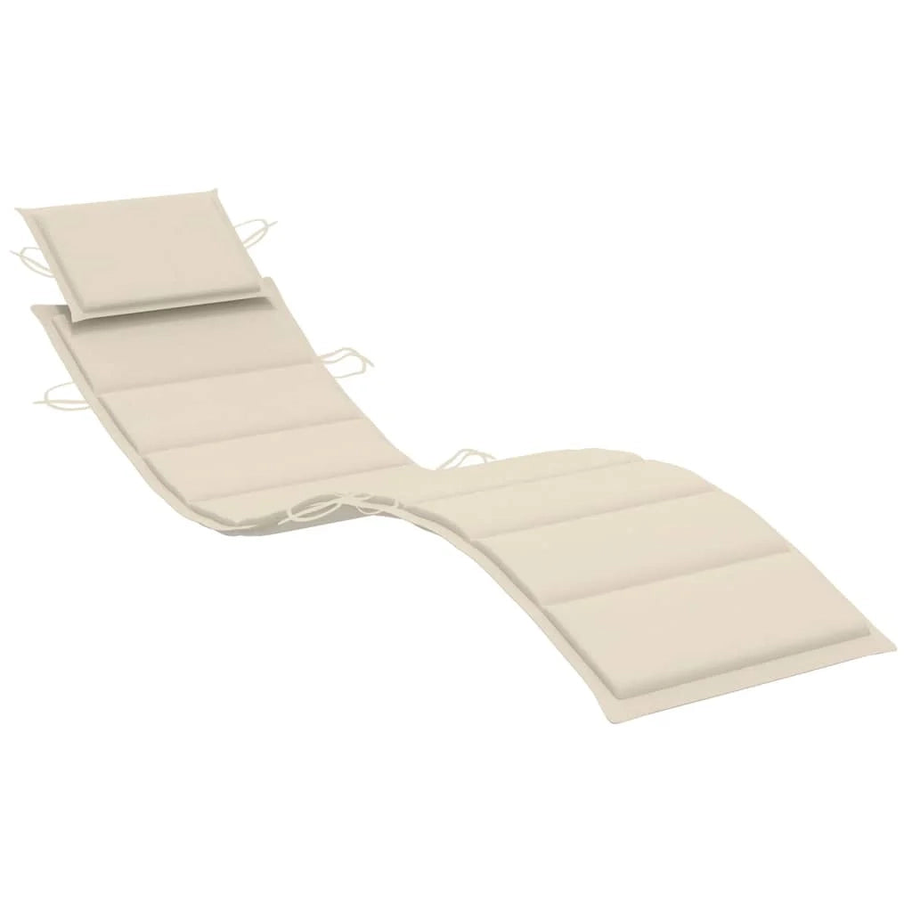Set di 2 sdraio sedia a sdraio prendisole lettino da giardino terrazza mobile da esterno con cuscini legno massello di acacia 02_0012044