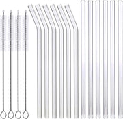 Set di Rami in Vetro Curvi Riciclabili - Insieme di 6 Rami 215 cm - Inclusi Spazzolini per Pulizia Rami in Vetro
