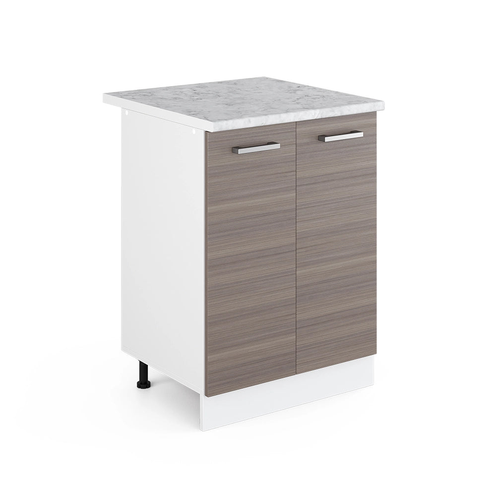 Vicco Mobiletto base cucina Grigio 60 cm , PL Marmo