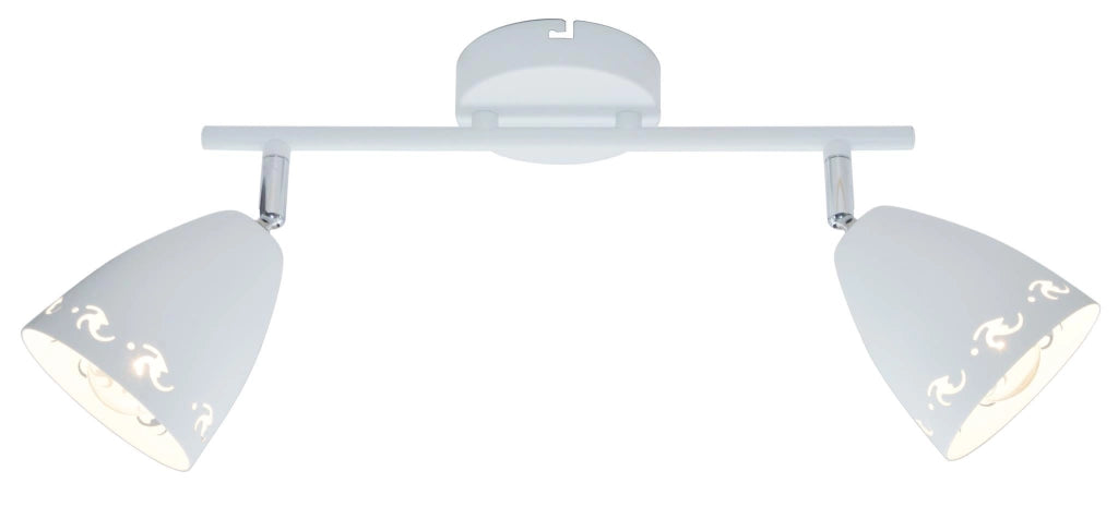 Plafoniera Candellux Coty 92-67128 2xE14 bianca metallo
