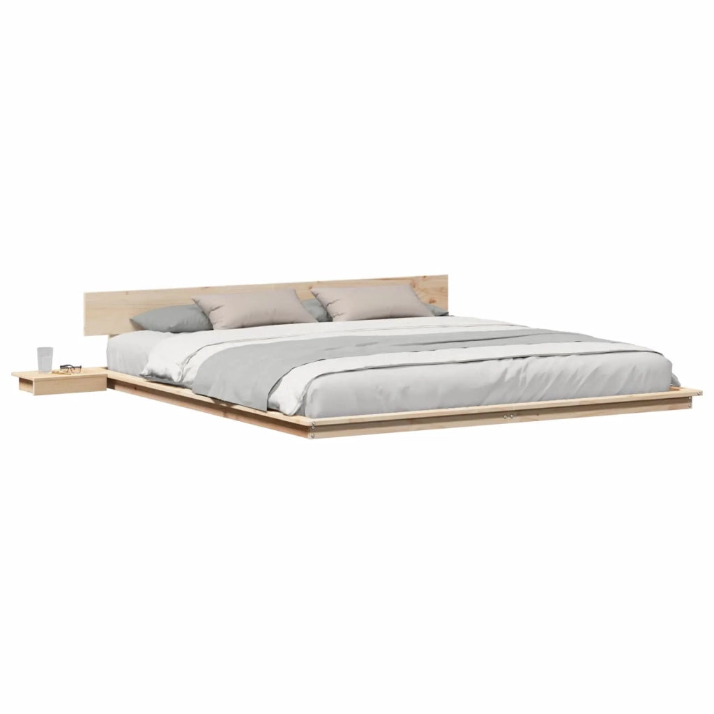 Struttura del letto Marrone 200 x 200 cm legno