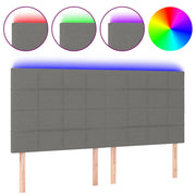Testiera | Testata a LED GrigioScuro 180x5x118/128cm inTessuto