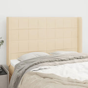 Testiera ad Orecchio Crema 147x16x118/128 cm in Tessuto 3119583