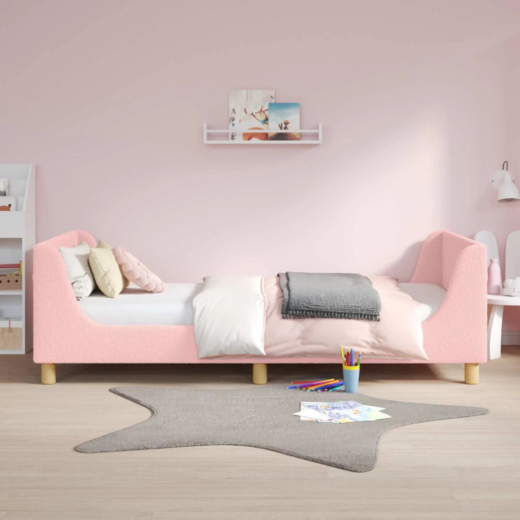 Struttura letto bambini con testata Rosa 80 x 200 cm