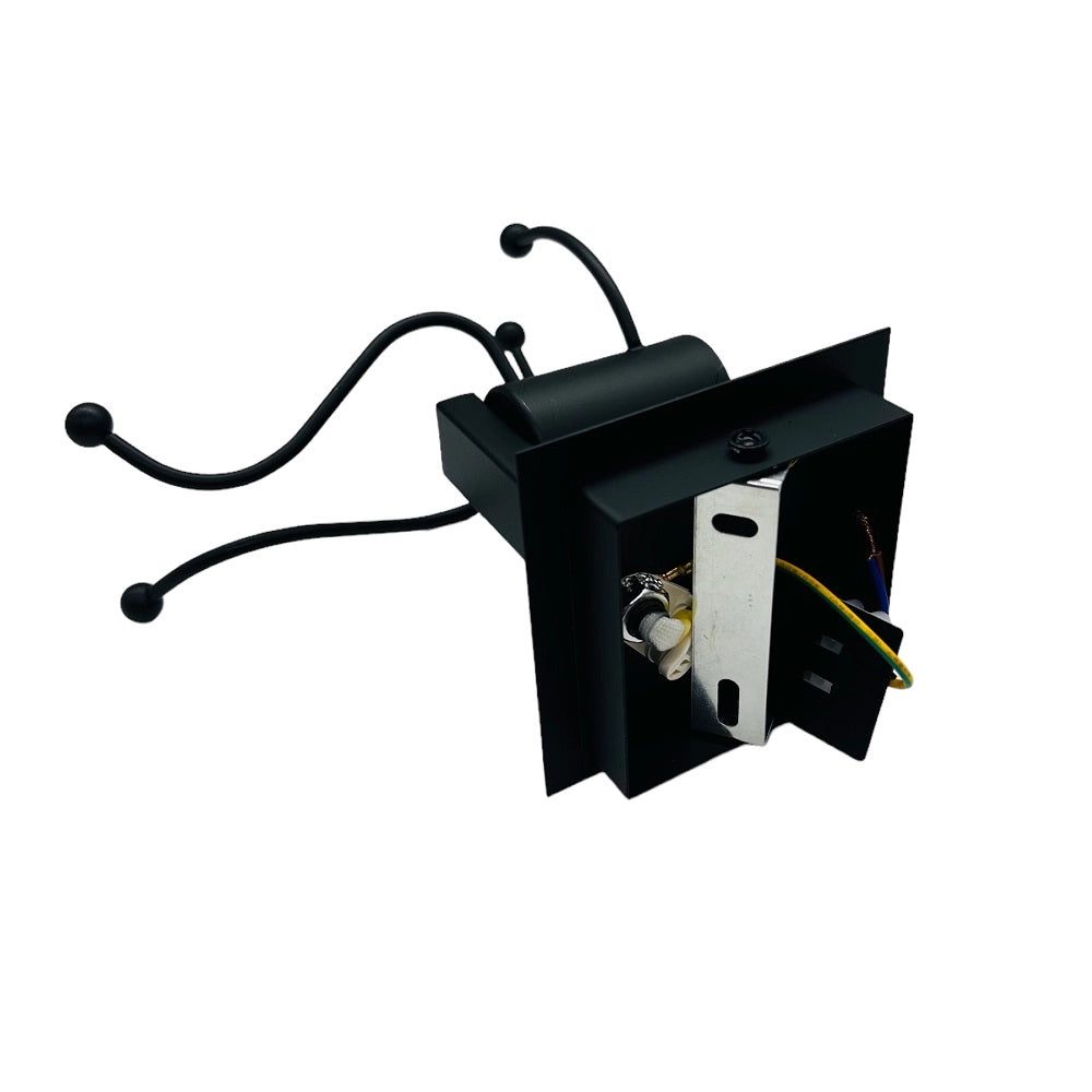 Applique Lampada da parete moderna con attacco E27 forma Omino Nero seduto