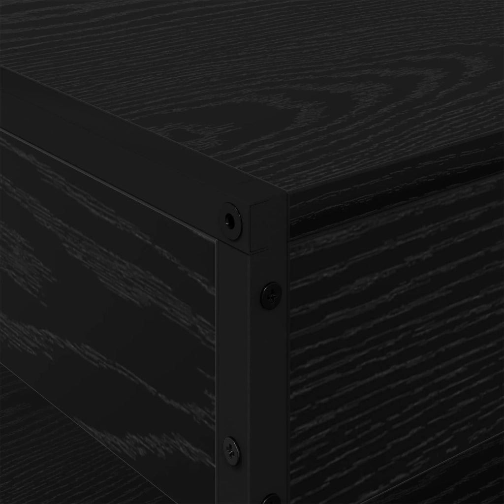 Tavolino da salotto | Tavolino da caff¨¨ | Tavolino da Soggiorno Rovere Nero 80 x 50 x 40 cm