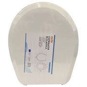 Trade Shop - Copriwater Coprivaso Sedile Wc Tavoletta Bagno In Plastica Orhidea Bianco 87637 -