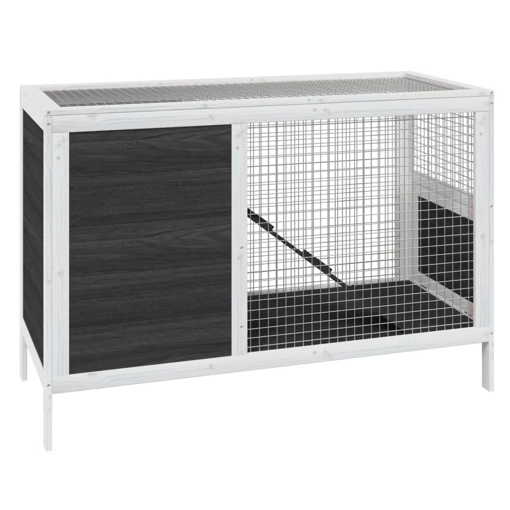 Capanna 103 x 44 x 69,5 cm in legno di pino massiccio grigio 02_0041934