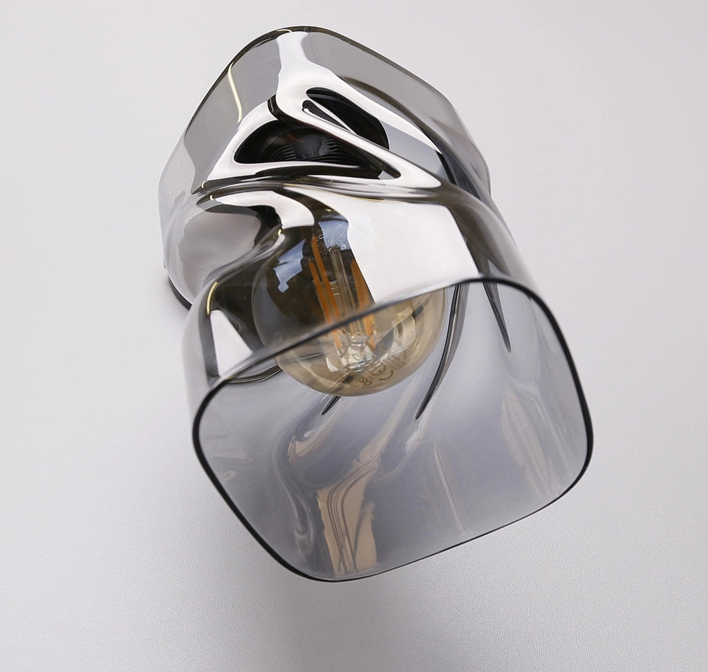 Applique da parete Candellux Felis vetro fumé E27 60W